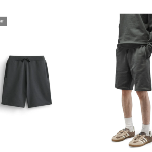 ESSENTIAL FRENCH TERRY SHORT (CHARCOAL)